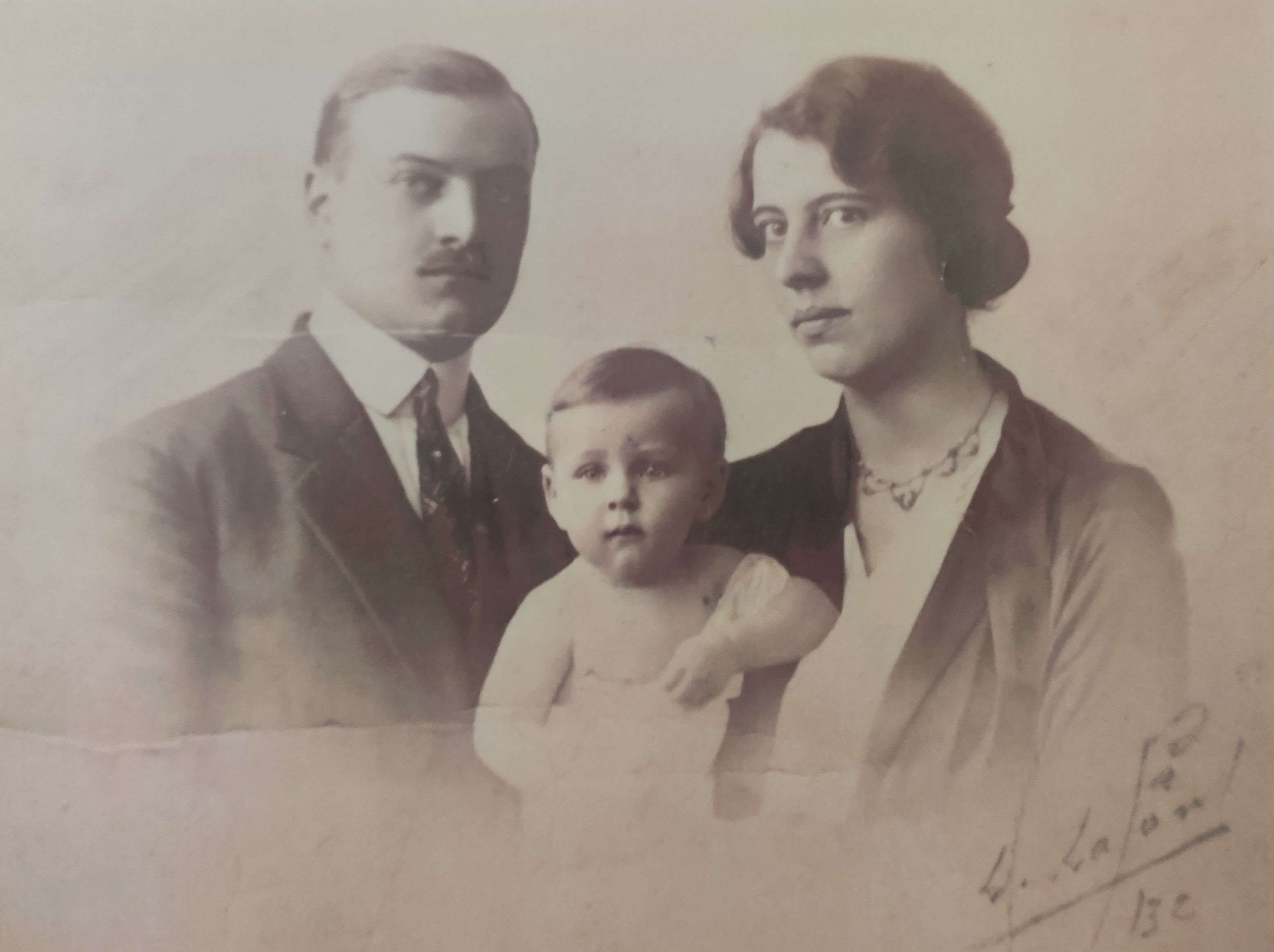Louis, Denise et Geneviève 1928